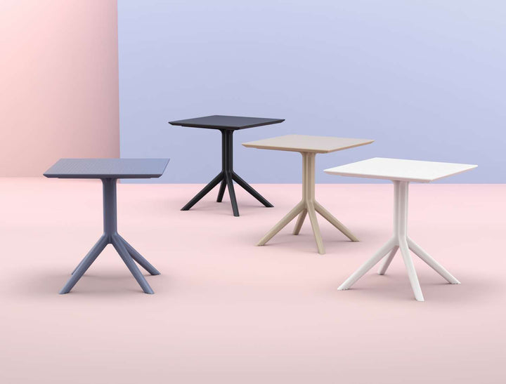Siesta Sky Table 80 (Available in White, Taupe, Olive Green, Black & Anthracite)