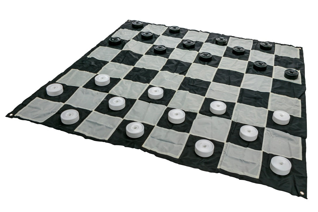 Giant Size Plastic Outdoor Checkers Game Set w/Mat 1.5x1.5m – The Best ...