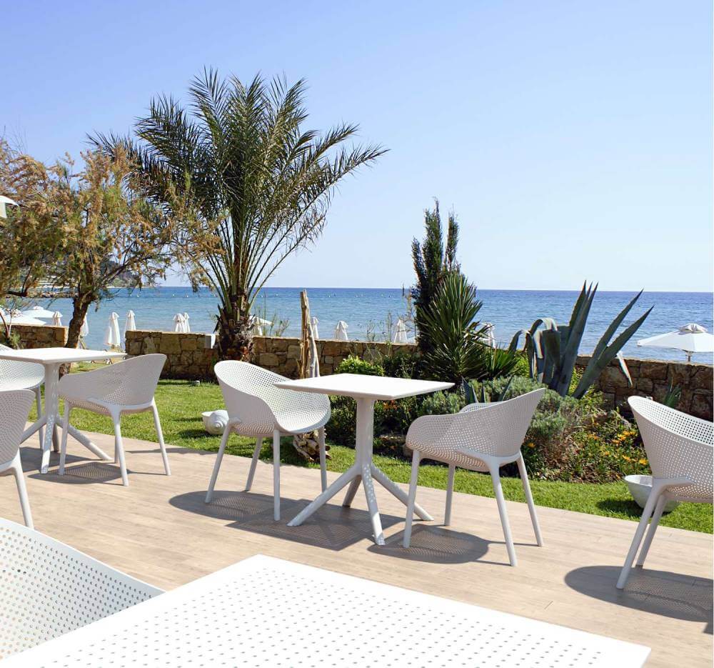 Siesta Sky Table 80 (Available in White, Taupe, Olive Green, Black & Anthracite)
