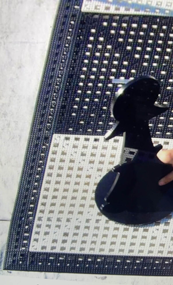 Giant Size Plastic Outdoor Chess Game Set w/Rubber 2.4m Mat w/Edges