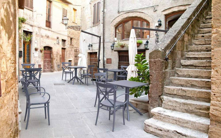 Siesta Sky Table 80 (Available in White, Taupe, Olive Green, Black & Anthracite)