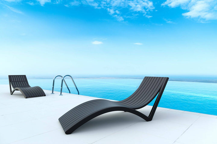 Slim Sunlounger/Ocean Side Table 3pc Package