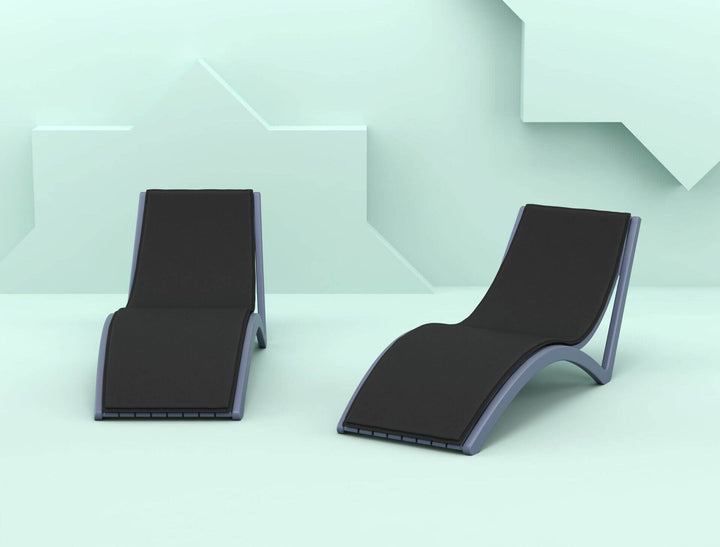 Slim Sunlounger/Ocean Side Table 6pc Package
