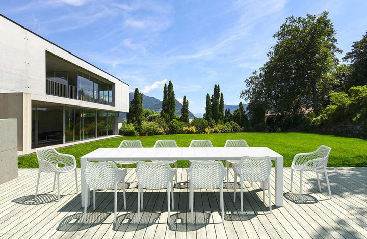Siesta Vegas Table 260/300 & Air Chair 10 Seater Dining Set (Available in White, Taupe, Black & Anthracite)