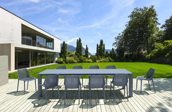 Siesta Vegas Table 260/300 & Air Chair 10 Seater Dining Set (Available in White, Taupe, Black & Anthracite)