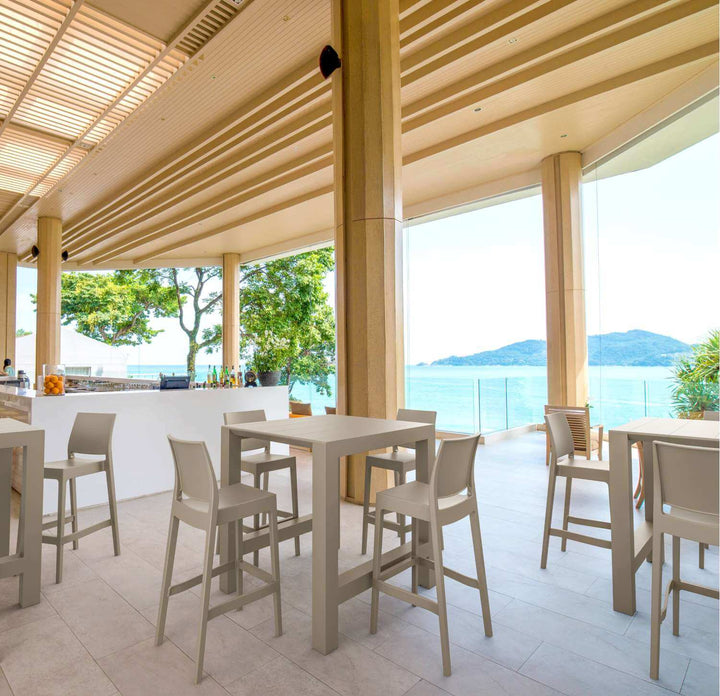 Siesta Vegas Extendable Bar Table from 1000mm to 1400mm (Available in White, Taupe, Black & Anthracite))