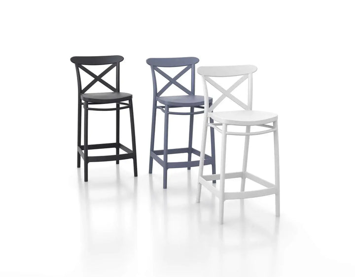 Cross Back Bar Stools 65cm by Siesta