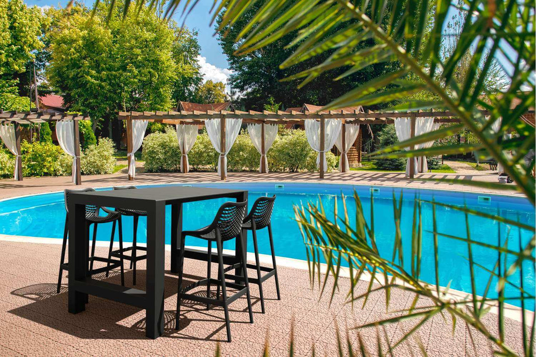Siesta Vegas Extendable Bar Table from 1000mm to 1400mm (Available in White, Taupe, Black & Anthracite))
