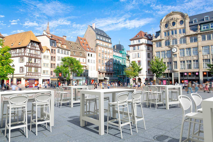 Siesta Vegas Extendable Bar Table from 1000mm to 1400mm (Available in White, Taupe, Black & Anthracite))