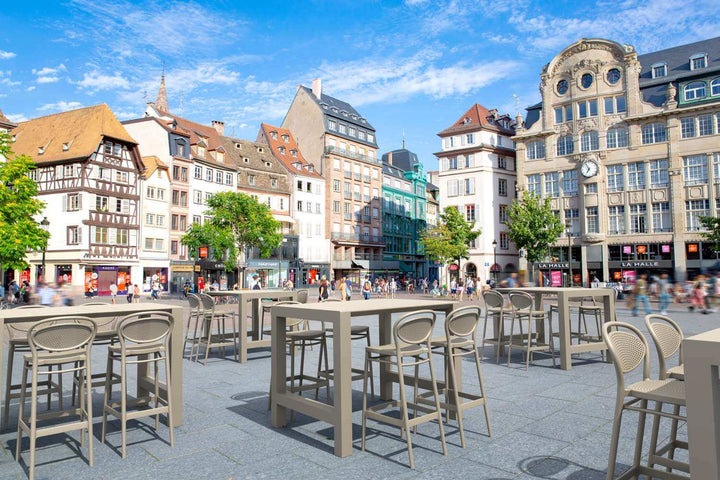 Siesta Vegas Extendable Bar Table from 1000mm to 1400mm (Available in White, Taupe, Black & Anthracite))