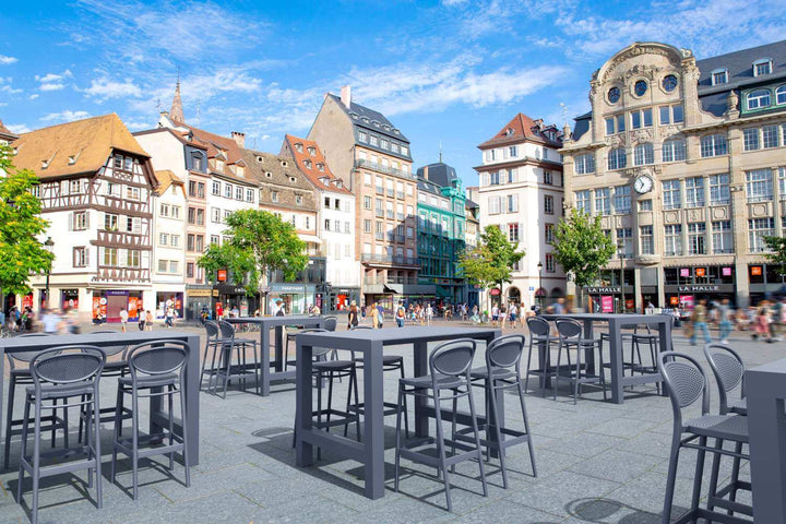 Siesta Vegas Extendable Bar Table from 1000mm to 1400mm (Available in White, Taupe, Black & Anthracite))