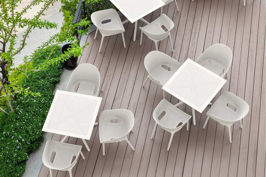 Siesta Sky Stacking Chair (Available in Black, White, Taupe, Green, Marsala & Anthracite)