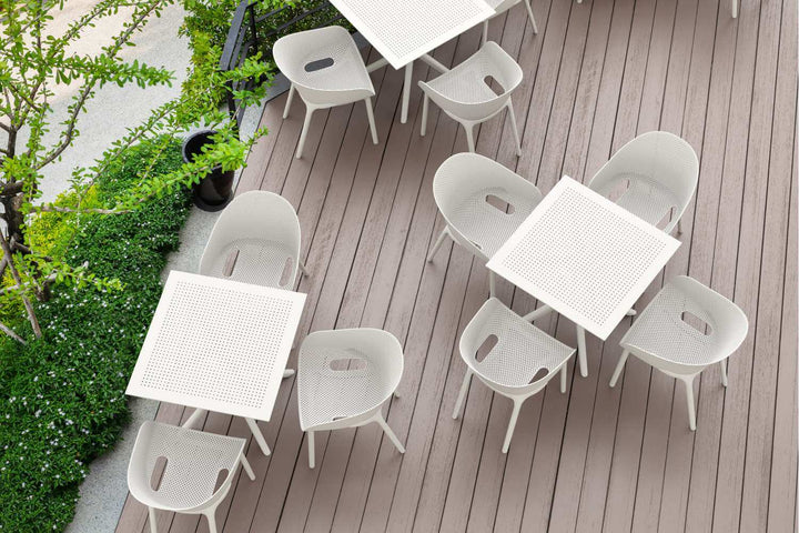 Siesta Sky Stacking Chair (Available in Black, White, Taupe, Green, Marsala & Anthracite)