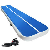 Everfit 4x1M Inflatable Air Track Mat - 20cm Thick with Pump - Blue
