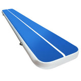 5m x 1m Inflatable Air Track Mat - 20cm Thick - Blue & White