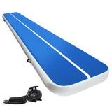Everfit 5x1M Inflatable Air Track Mat - 20cm Thick with Pump T- Blue