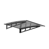 Instahut 1m x 1m Window / Door Awning Canopy - Grey Metal Frame