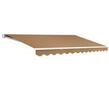Instahut 4m x 2.5m Outdoor Retractable Folding Arm Awning / Sunshade - Beige