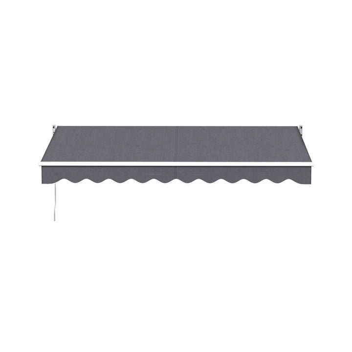 Instahut Retractable Folding Arm Awning Motorised Sunshade 3M X 2M Grey