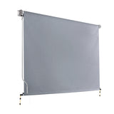 Instahut Outdoor Blind - Light Filtering - Roll Down - 3m x 2.5m - Grey