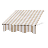 Instahut 1m x 1m Window / Door Awning - Beige / White