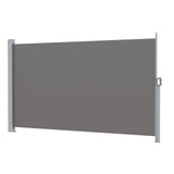 Instahut Retractable Side Awning / Privacy Screen - 1.8m x 3m -Grey
