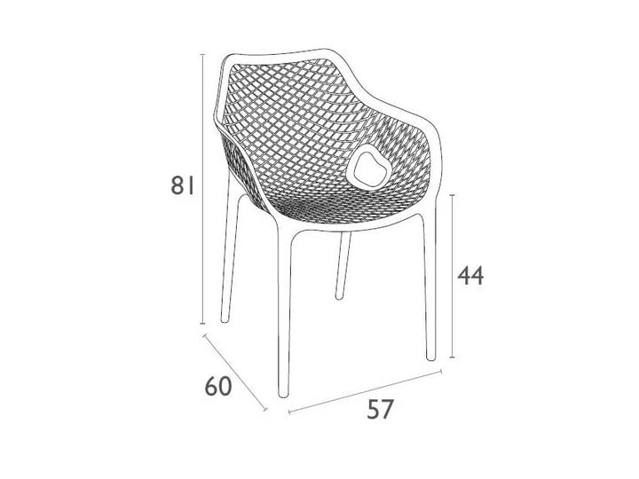 Ares 140 Table / Air XL Armchair  6 Seat Package