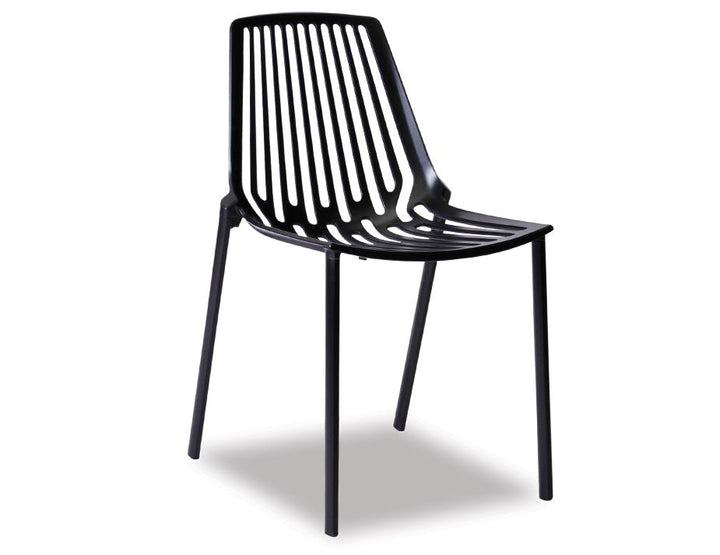 Level Alby Black Outdoor Metal Chair
