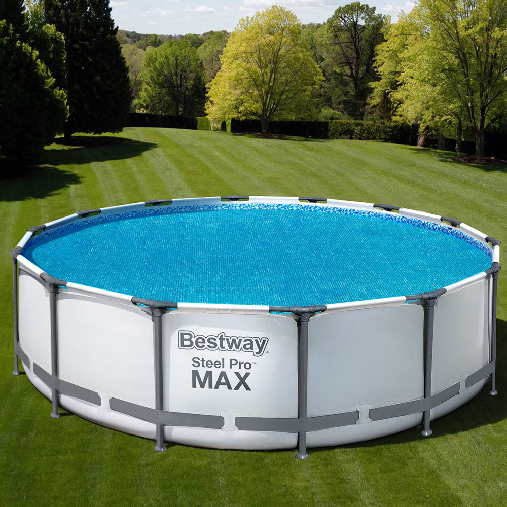 Bestway Pool Cover Solar Fits 4.17m Round Above Ground Swimming Pool B ...