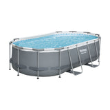 Bestway Above Ground Swimming Pool - Steel Frame - with Filter, Pump & Ladder (427x250x100cm - 7250L)