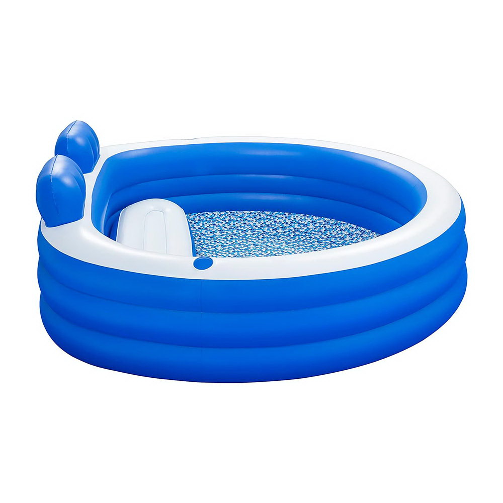 Inflatable Pool Bench Bestway Kids Inflatable Pool - with Bench Seat & Cup Holder - 231x219c ...