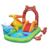 Bestway Kids Inflatable Play Splash Pool with Slide & Toys- 242x140cm