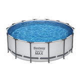 Bestway Round Above Ground Swimming Pool - Steel Frame - with Filter, Pump & Ladder (427x427x122cm_