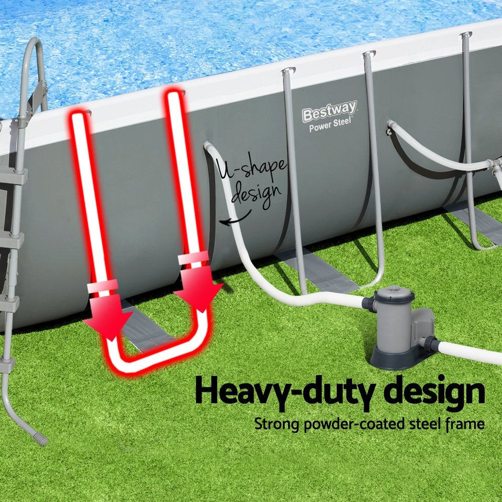 Bestway Above Ground Swimming Pool - Steel Frame with Filter, Pump & L ...