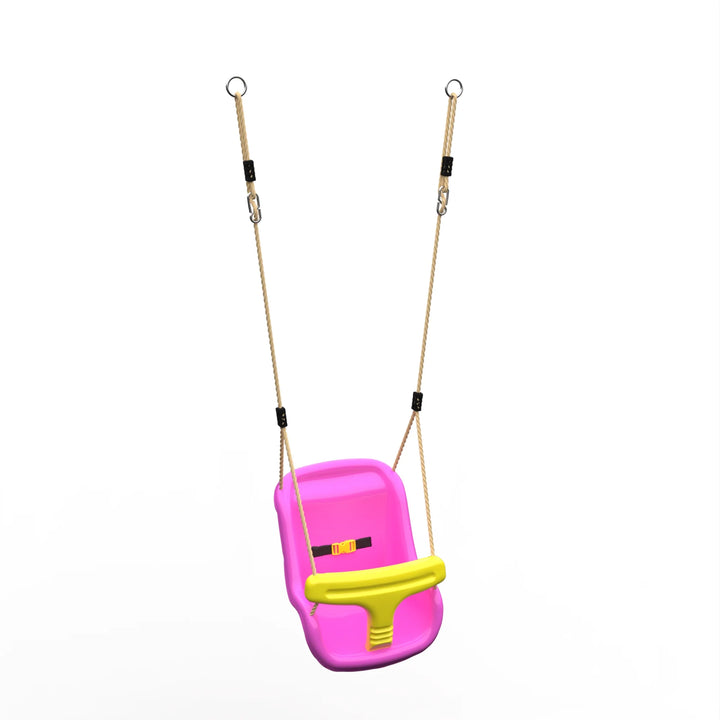 Plum Play Baby Swing Seat with Rope Extensions (Red or Pink)