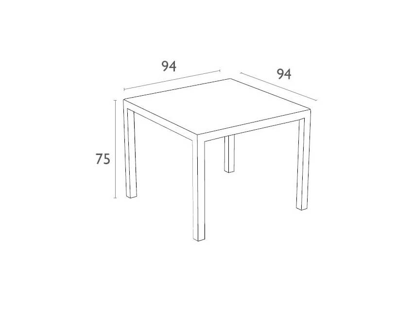 Bali Table/  Ibiza Armchair 4 Seat Package