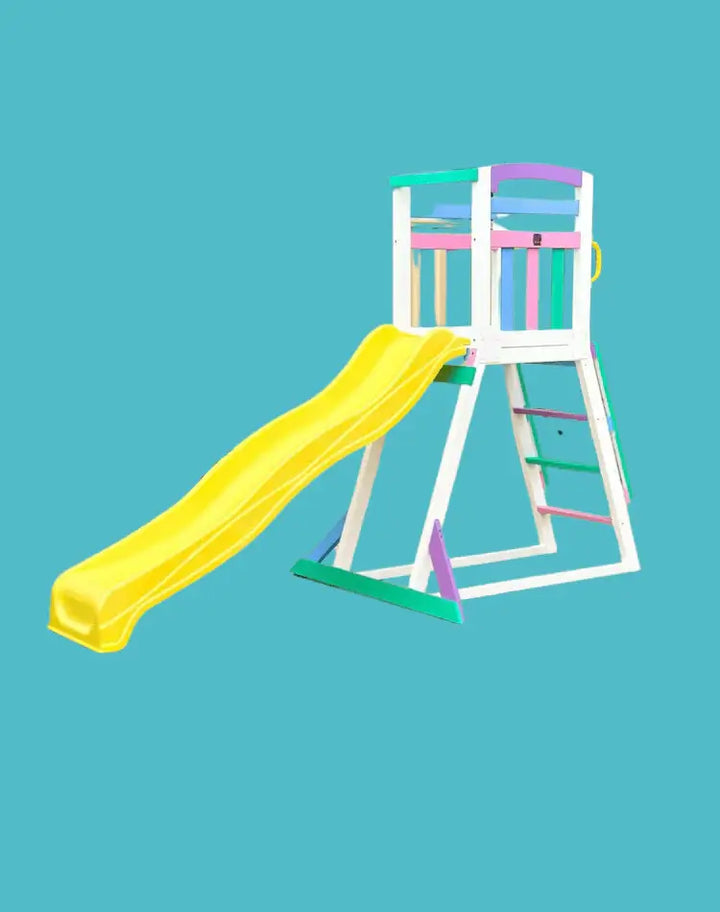 Kidzshack Pool Slide with Wooden Frame (12 slide colours)