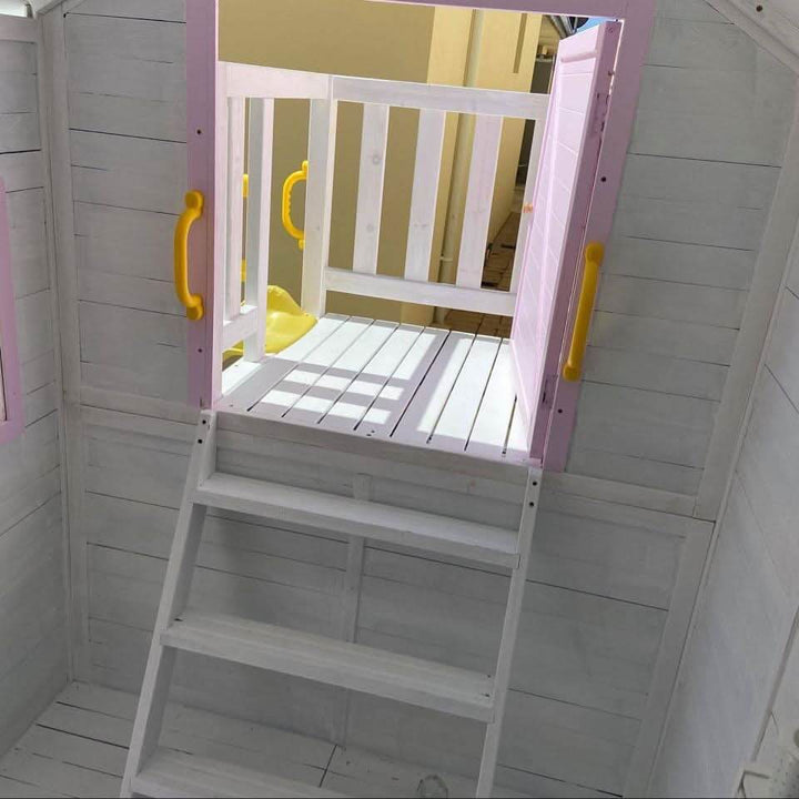 Kidzshack Delightful Shack Cubby House with Slide (with Mud Kitchen option)