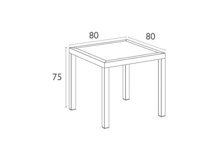 Ares 80 Table/ Ares Chair  2 Seat Package