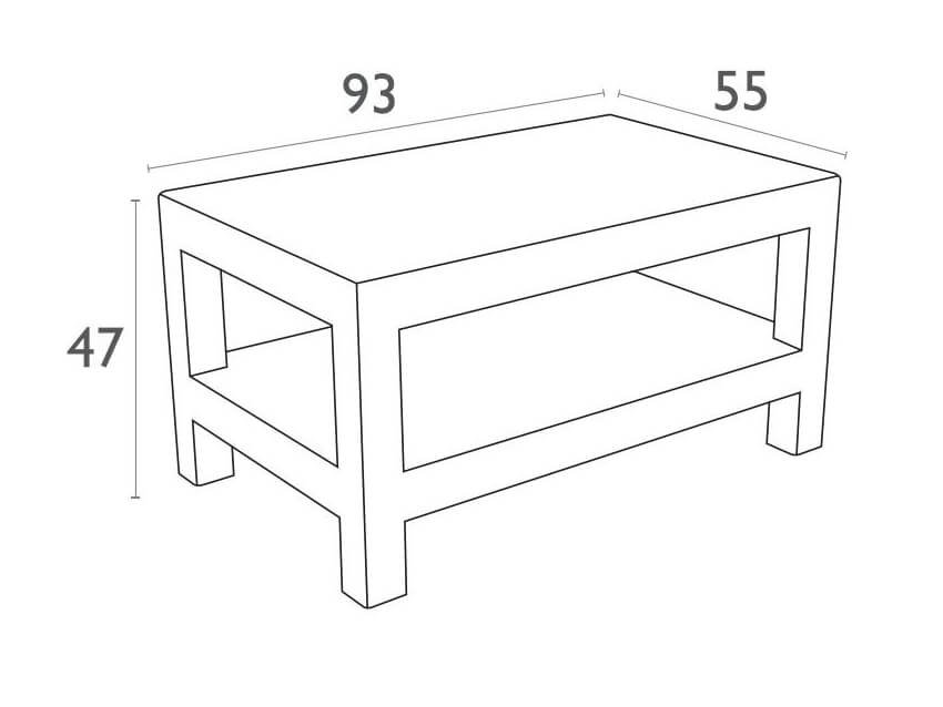 Monaco Lounge Table by Siesta