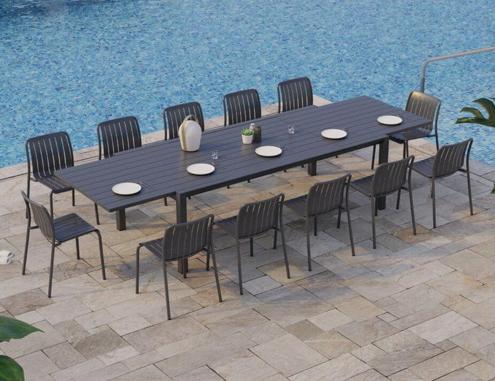 Reflect Table - Outdoor - Extendable 220/338 x 106cm (Available in White & Charcoal)