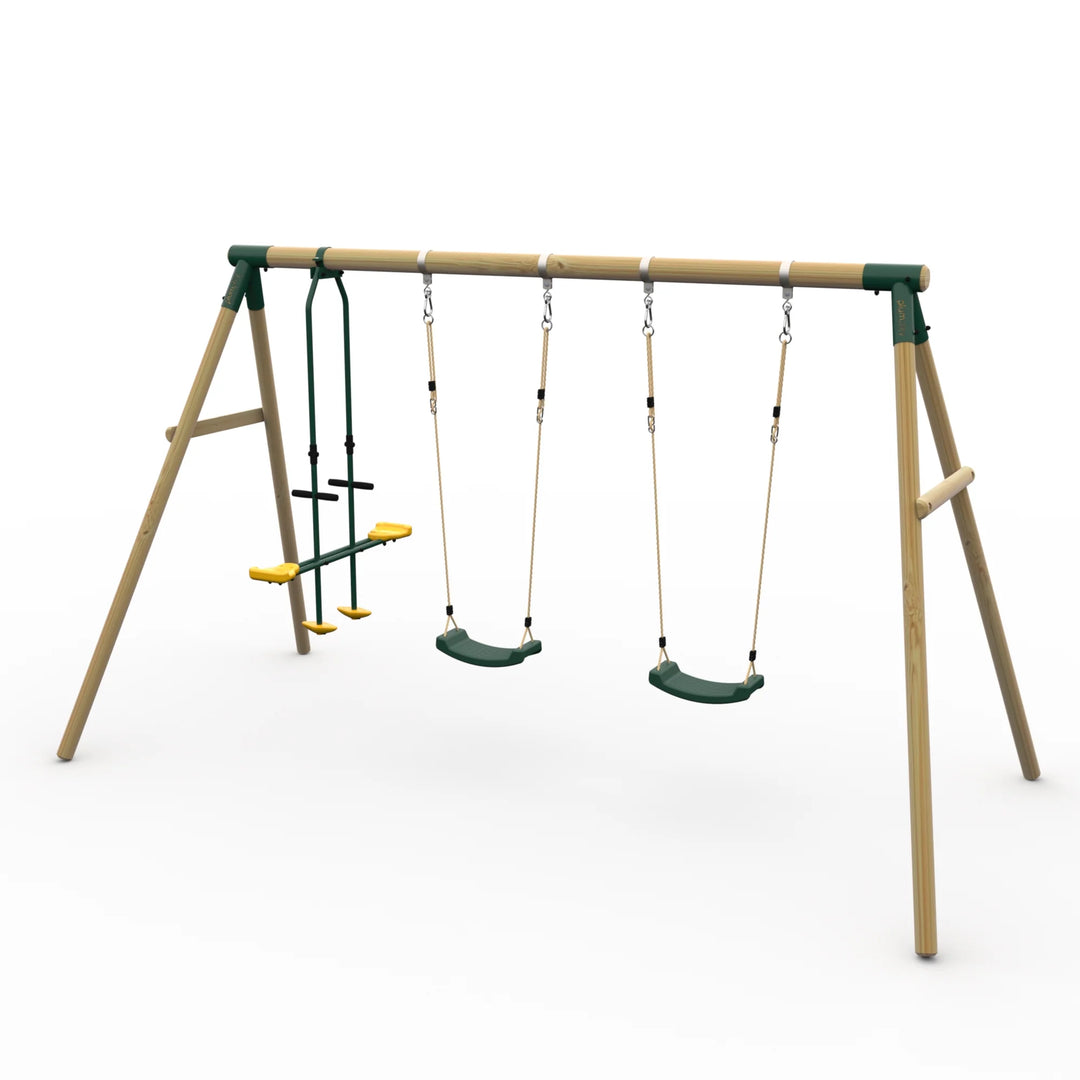 Plum Colobus Wooden Swing Set (Updated for 2025)