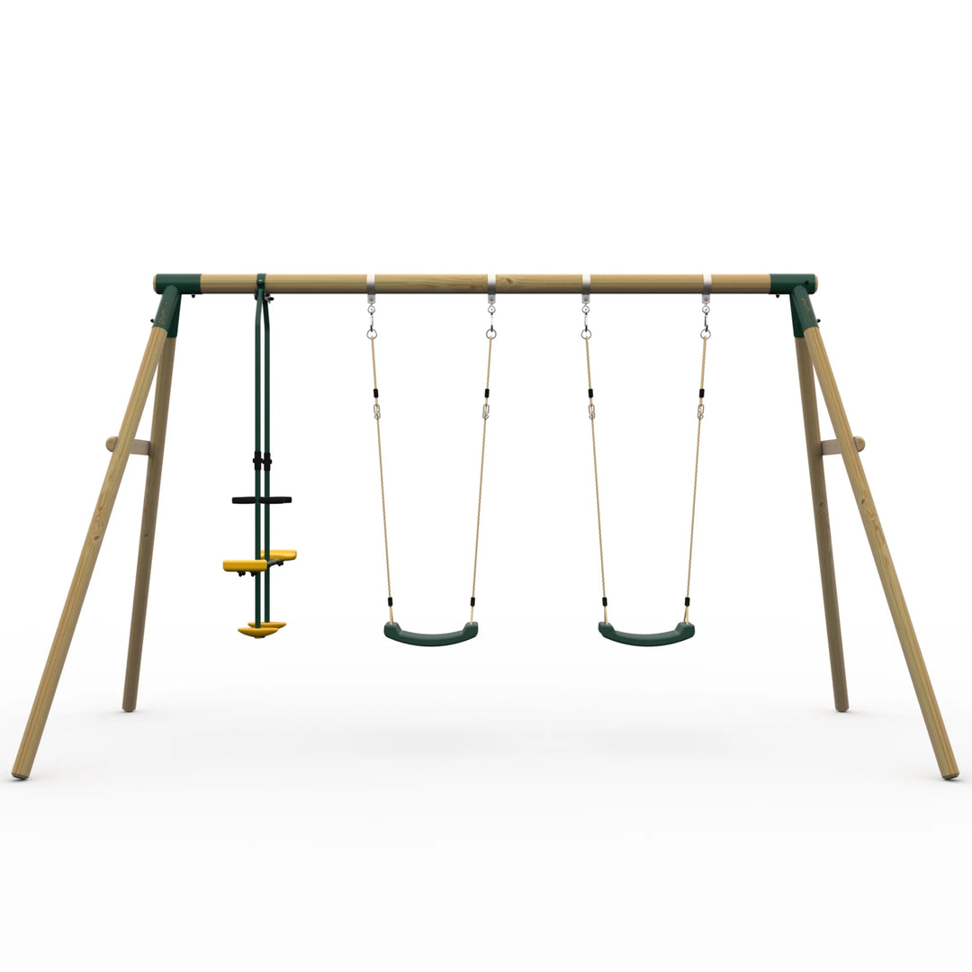 Plum Colobus Wooden Swing Set (Updated for 2025)
