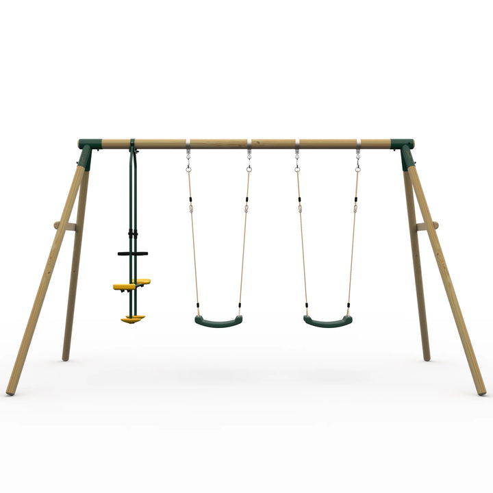 Plum Colobus Wooden Swing Set (Updated for 2025)