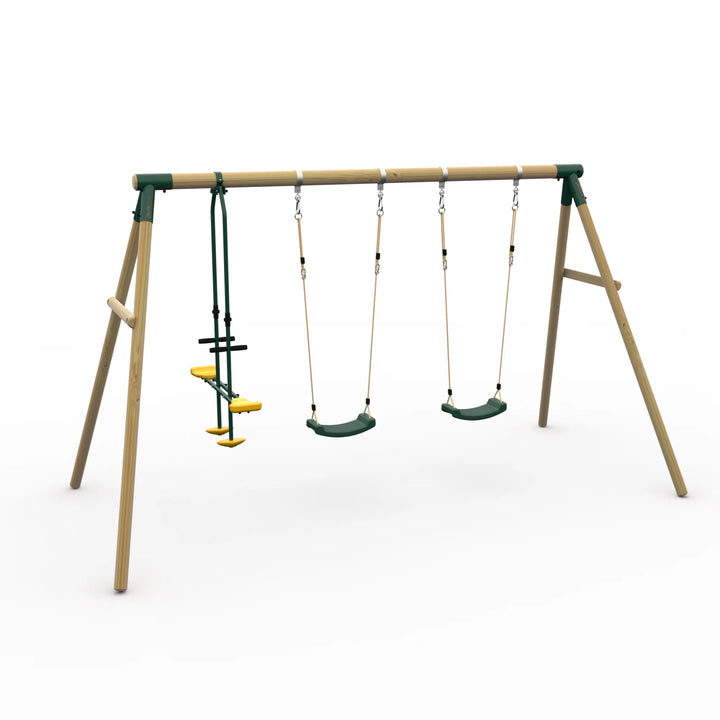 Plum Colobus Wooden Swing Set (Updated for 2025)