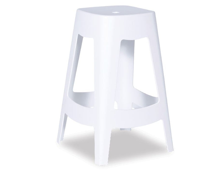 Level Como Stool - White