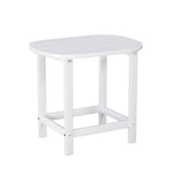 Gardeon Outdoor Coffee Side Table HDPE Desk Patio Furniture Camping Garden White