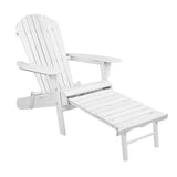 Gardeon Adirondack Wooden Outdoor Chairs - Foldable - White