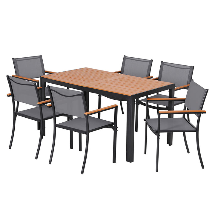 Gardeon 7pc Outdoor Dining Set
