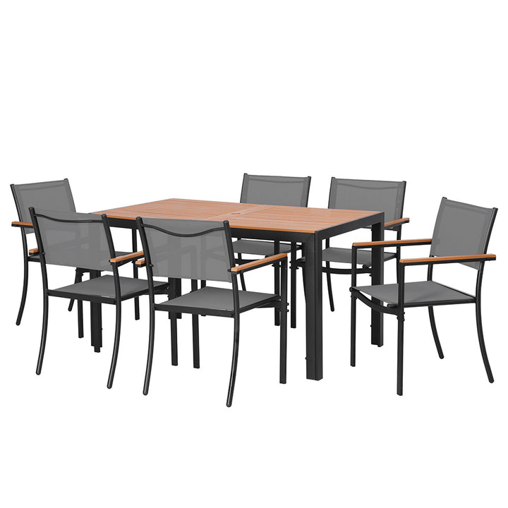 Gardeon 7pc Outdoor Dining Set